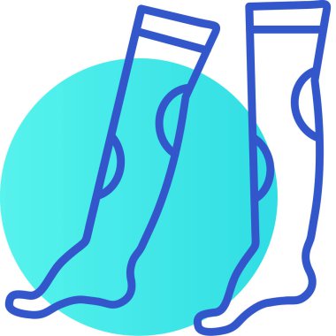 Basit vektör illüstrasyon çift çorap