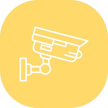 CCTV kamera simgesi vektör illüstrasyonu
