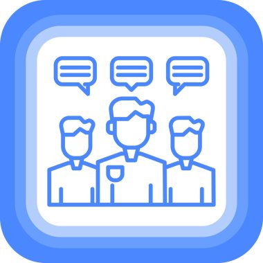 Konuş. Web simgesi basit tasarım