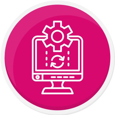 seo modern simgesinin vektör illüstrasyonu