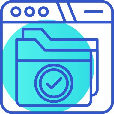 Modern simgenin vektör illüstrasyonu