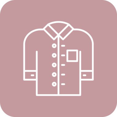 Kıyafetler. Web simgesi basit illüstrasyon