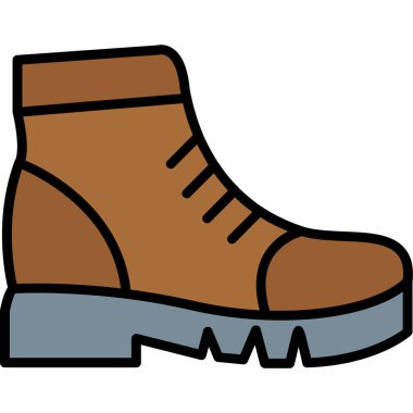 Çizmeler. Web simgesi basit illüstrasyon