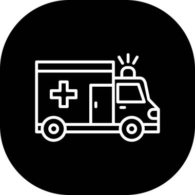 Vektör Ambulans simgesi çizimi