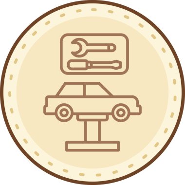 - Araba. Web simgesi basit illüstrasyon