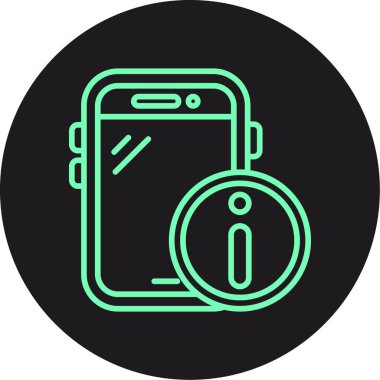 Akıllı telefon simgesinin vektör çizimi