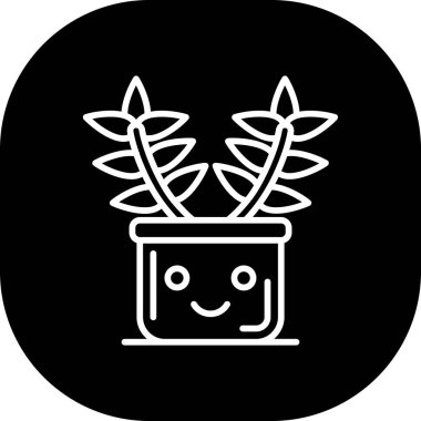 Kaktüs simgesinin vektör illüstrasyonu