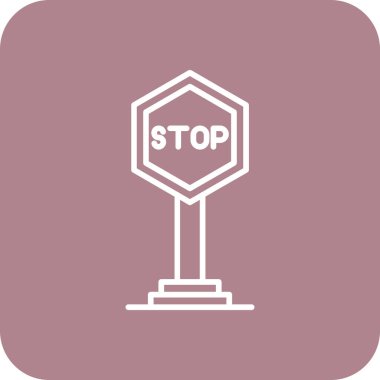 Vektör Durdurma simgesi illüstrasyonu