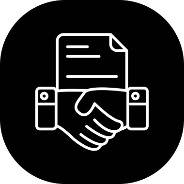 Beyaz arkaplanda el sıkışma simgesi vektörü izole edildi, el sıkışma işareti, şeffaf arkaplan üzerinde anlaşma işareti, doldurulmuş siyah sembol