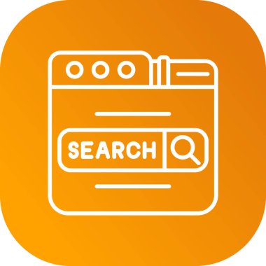 Arama simgesi vektör illüstrasyonu