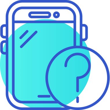 telefon web simgesi basit illüstrasyon