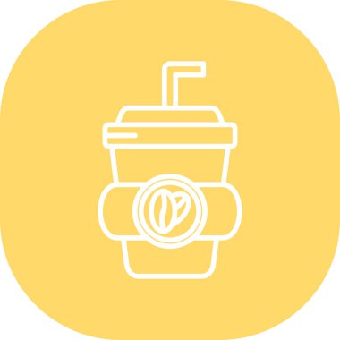 Kahve simgesinin vektör illüstrasyonu