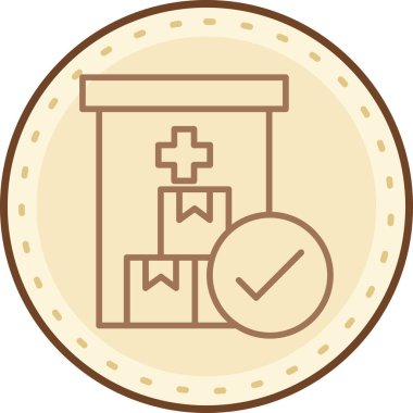 İlk yardım simgesi vektör illüstrasyonu