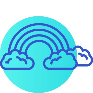 gökkuşağı simgesi vektör illüstrasyonu