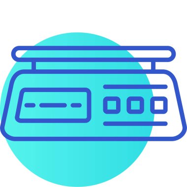 Kredi kartı ikonu vektör illüstrasyonu