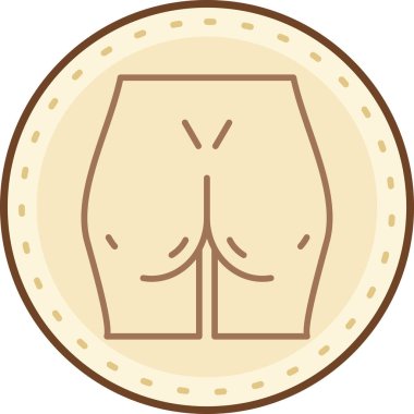 Şort. Web simgesi basit illüstrasyon