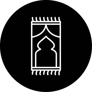 Cami simgesi vektör illüstrasyonu