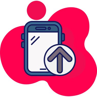 Telefon simgesi vektör illüstrasyonu