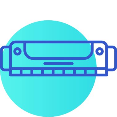 Mavi çizgi elektrikli demir ikonu beyaz arkaplanda izole edilmiş. Buhar makinesi. vektör illüstrasyonu