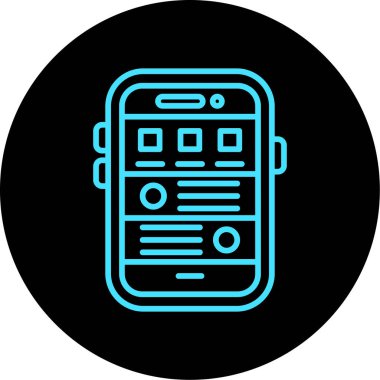 Cep telefonu. Basit resimleme