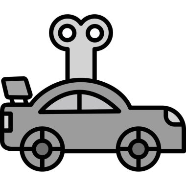 - Araba. Web basit illüstrasyon çizimi