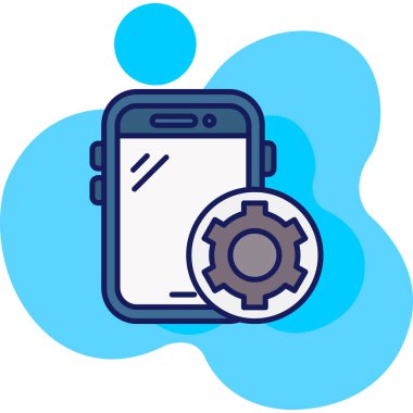 vites vektör illüstrasyon tasarımlı mobil akıllı telefon