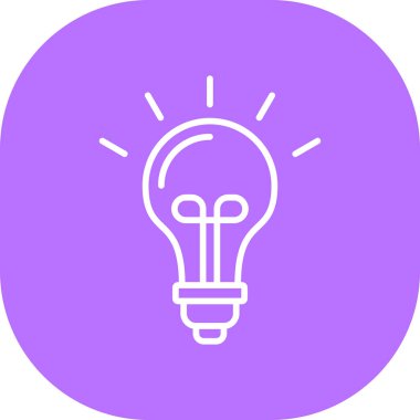 ampul simgesi vektör illüstrasyonu