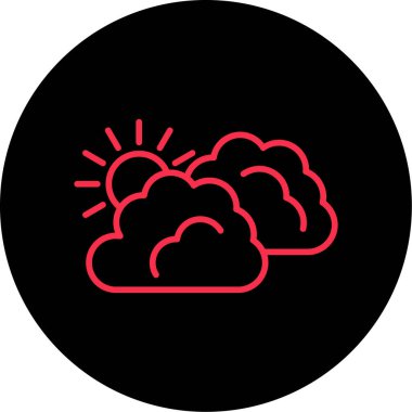 Bulut simgesinin vektör illüstrasyonu
