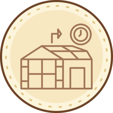 Yapı simgesinin vektör illüstrasyonu