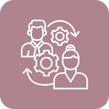 Teçhizat Web simgesi basit illüstrasyon