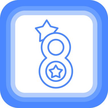 Tek bir simgenin vektör illüstrasyonu