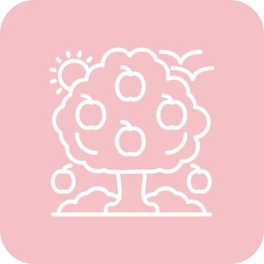 Beyin. Web simgesi basit illüstrasyon