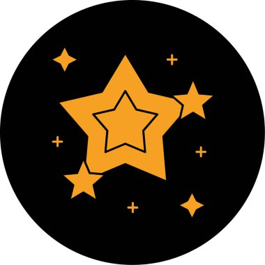 Yıldız. Web simgesi basit illüstrasyon