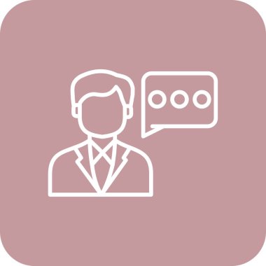 Sohbet simgesi vektör illüstrasyonu