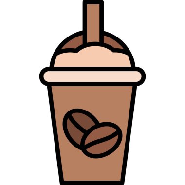 Kahve çekirdeğinin vektör çizimi