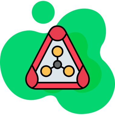 Bir kimyasal simgenin vektör illüstrasyonu