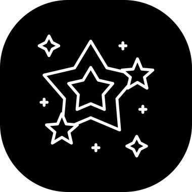 yıldız simgesi vektör illüstrasyonu