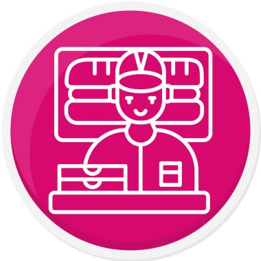 seo modern simgesinin vektör illüstrasyonu