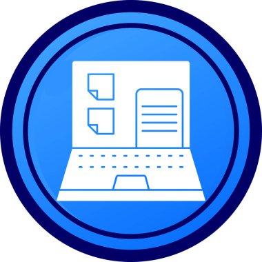 Bilgisayar. Web simgesi basit illüstrasyon