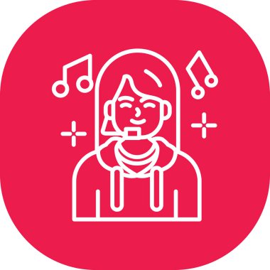 Web ve mobil uygulaması tasarım, müzik logo kavramı için beyaz arka plan üzerinde izole müzik simge vektör