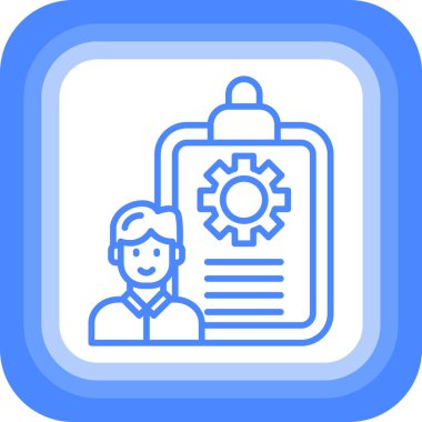 İş adamı. Basit illüstrasyon