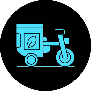 scooter simgesi vektör illüstrasyonu