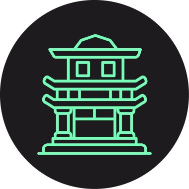 bina simgesi, vektör illüstrasyonu