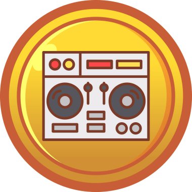 Modern b 'nin vektör illüstrasyonu simge müziğinden yoksun