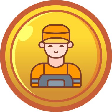 Para içinde bir adam. Basit tasarım