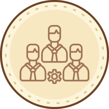 grup insanları ikon vektör illüstrasyonu