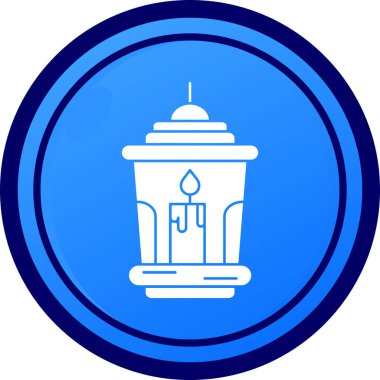 Moda biçimi izole edilmiş arkaplanda mum simgesi