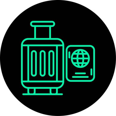 Benzersiz gaz tankı vektör simgesi