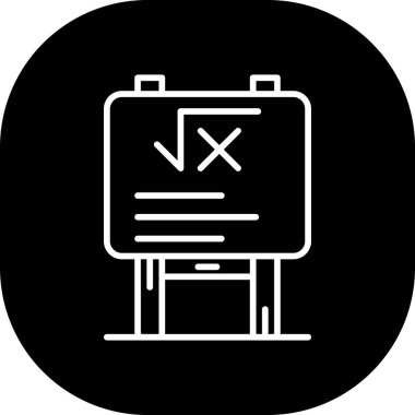 Kontrol listesi. Web simgesi basit illüstrasyon