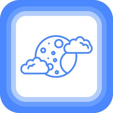 Bulut. Web simgesi basit illüstrasyon